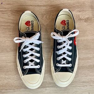 Converse x Comme des Garçons Play Black Low Top Sneakers